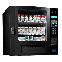 Seaga SM16SB CIG Countertop 24 Select Cigarette Vending Machine with Coin Bill Credit Card Black